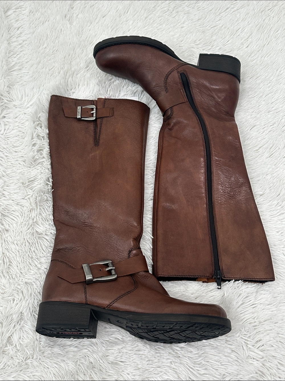 🦊 NWT Rieker Leather Moto Boots